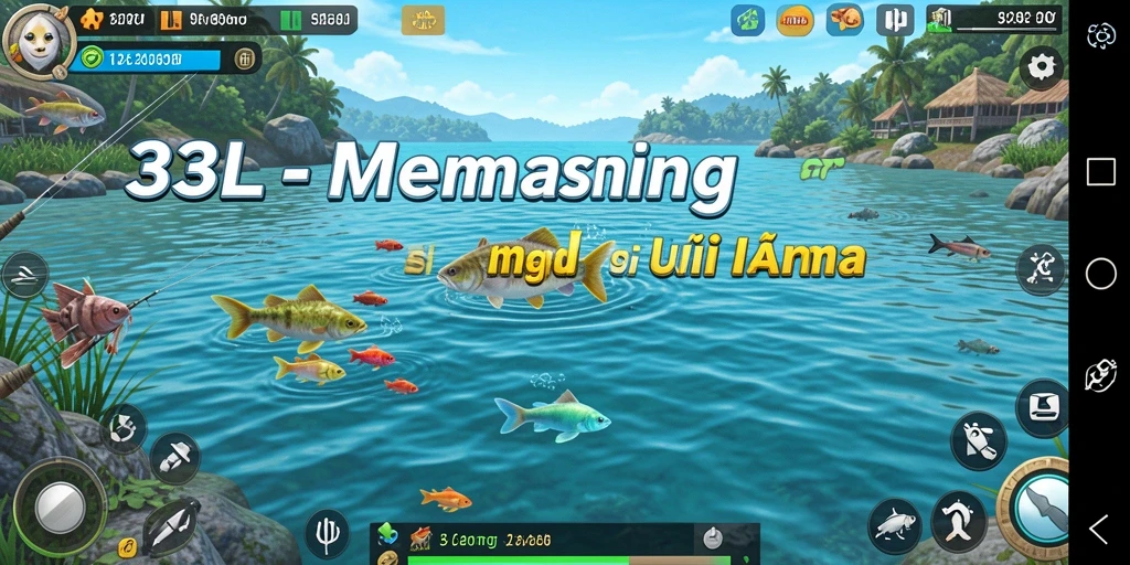 Gameplay memancing yang menarik di 33L dengan pemandangan indah.