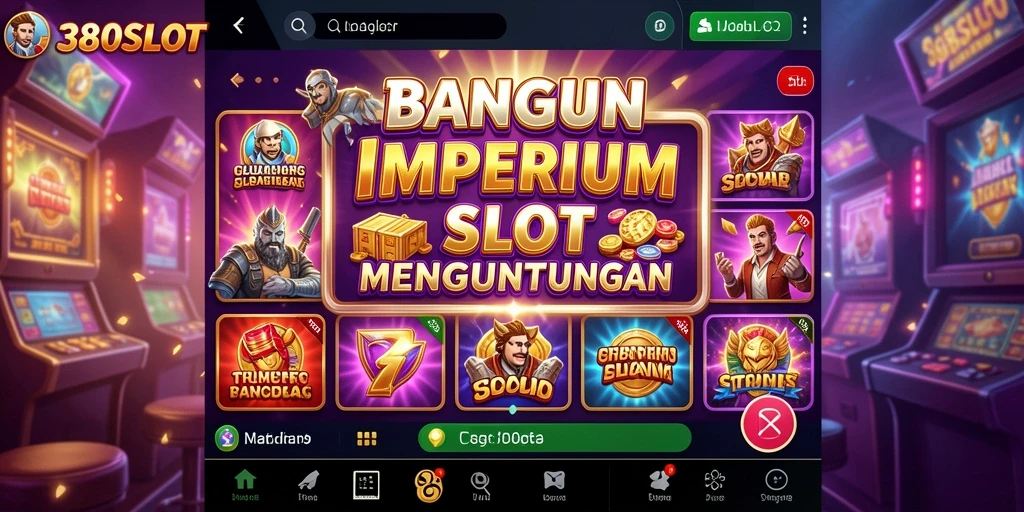 Tampilan menarik dari game Tycoon 380SLOT dengan mesin slot yang beragam.