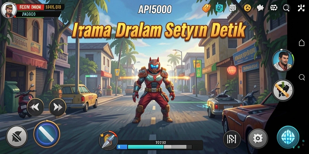 Tampilan interface API5000 yang menarik saat bermain musik.