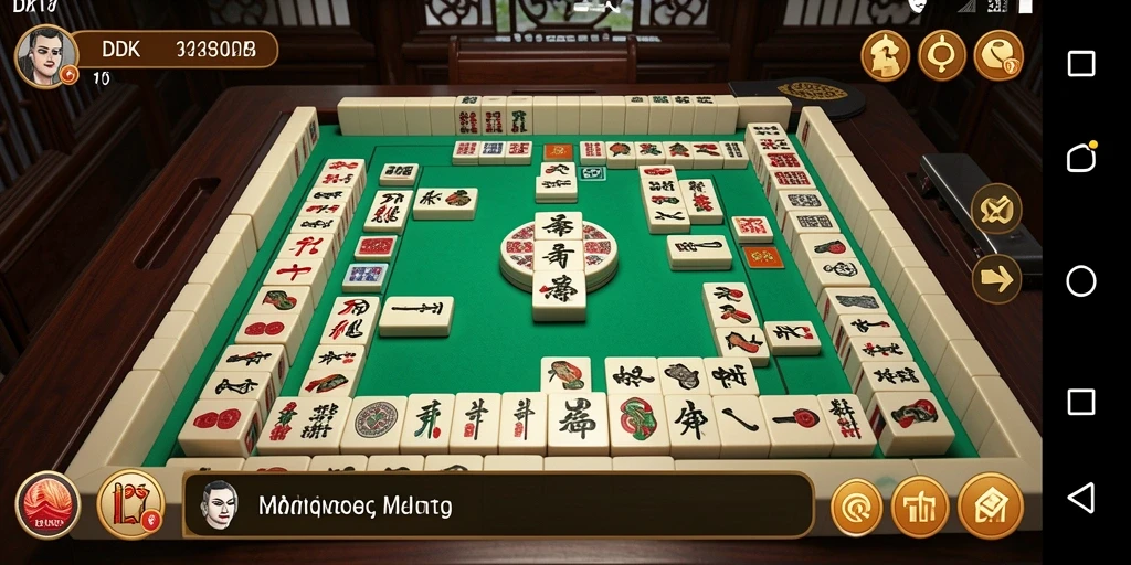 Tampilan screenshot DKK yang menampilkan gameplay seru Mahjong.