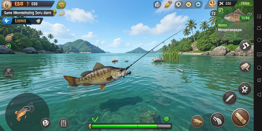 Gameplay E88 yang menegangkan saat menangkap ikan besar.