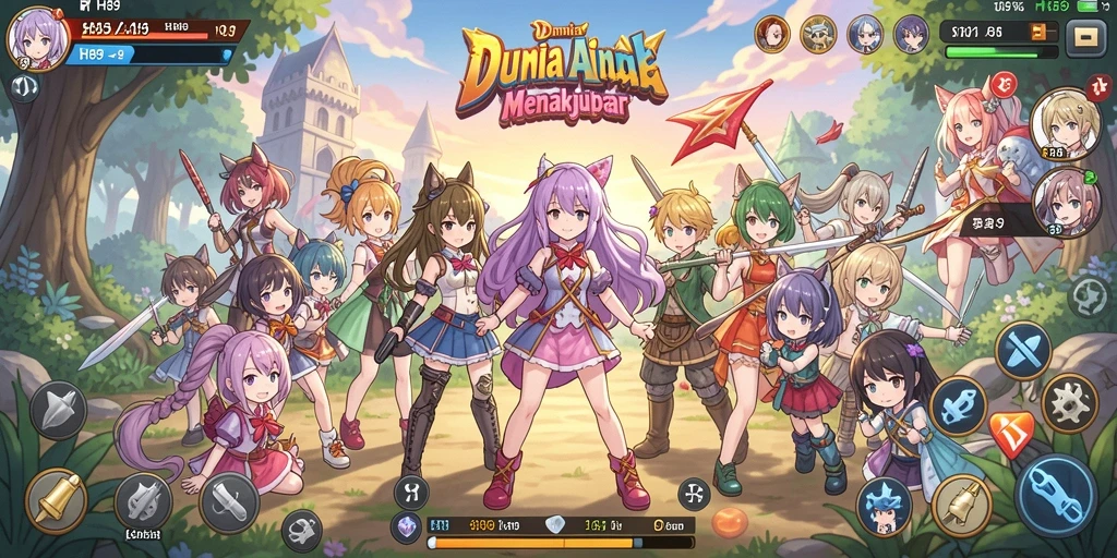 Tangkapan layar H89 menampilkan pertarungan seru dengan karakter anime.