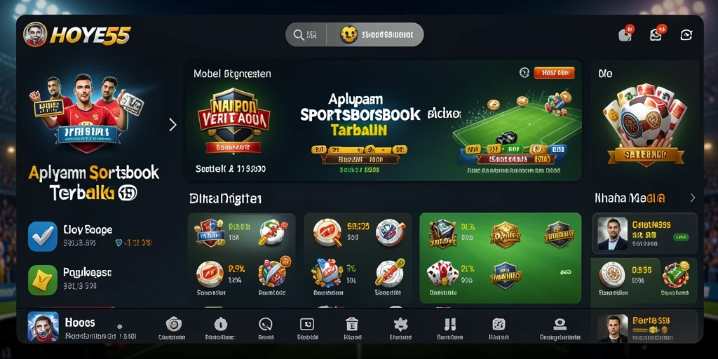 Tampilan gameplay HOYE55 yang menarik dan interaktif untuk taruhan olahraga.
