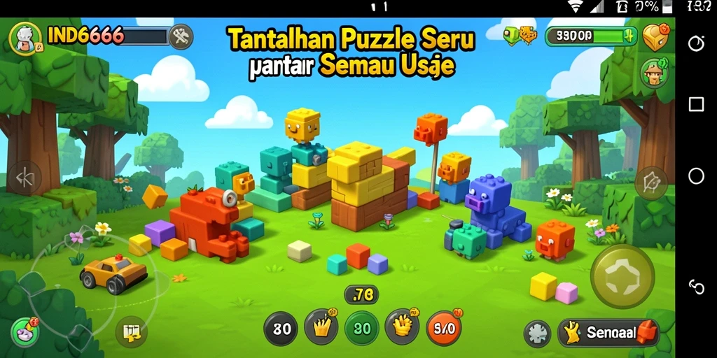 Tampilan gameplay IND666 dengan berbagai teka-teki seru dan menantang.