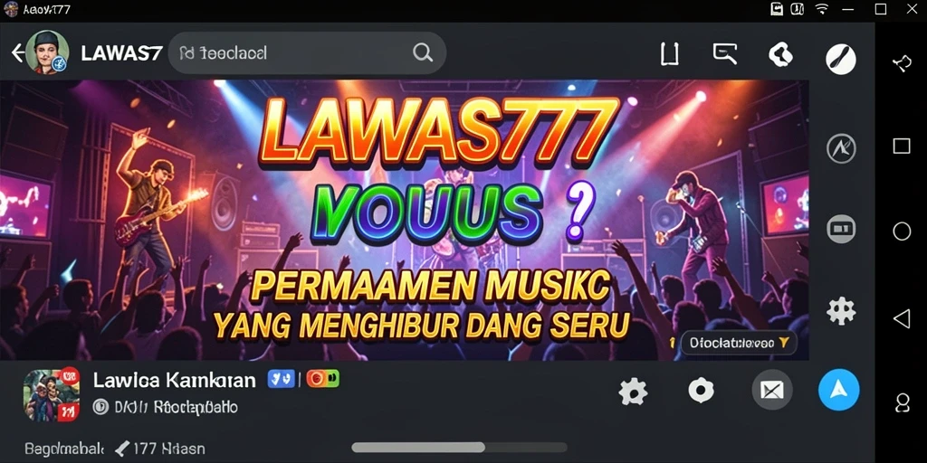 Screenshot gameplay LAWAS777 menampilkan interaksi musik yang menarik.