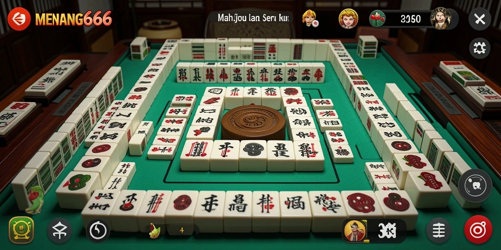 Screenshot gameplay MENANG666 menampilkan keseruan permainan Mahjong.