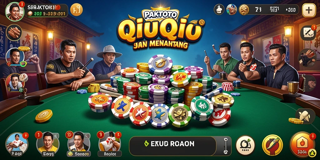 Tampilan menarik dari gameplay QiuQiu di PAKTOTO.