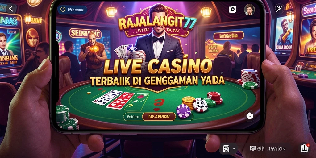 Tampilan gameplay Live Casino yang menarik dan interaktif di RAJALANGIT77.