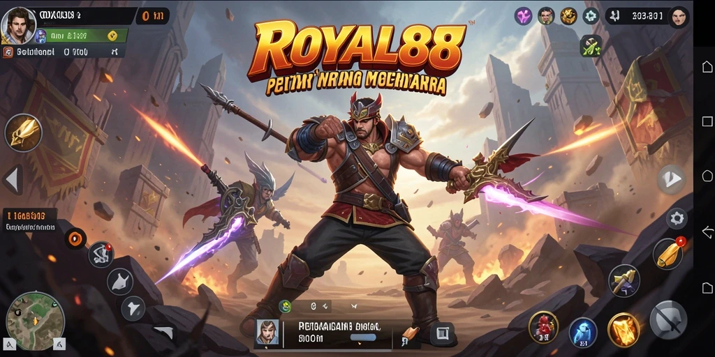 Tampilan menarik dari gameplay mendebarkan ROYAL88.