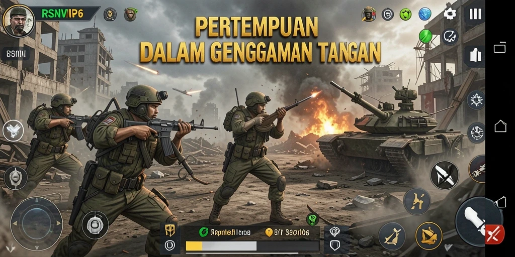 Screenshot menampilkan aksi seru dari gameplay RSNVIP6 yang menegangkan.