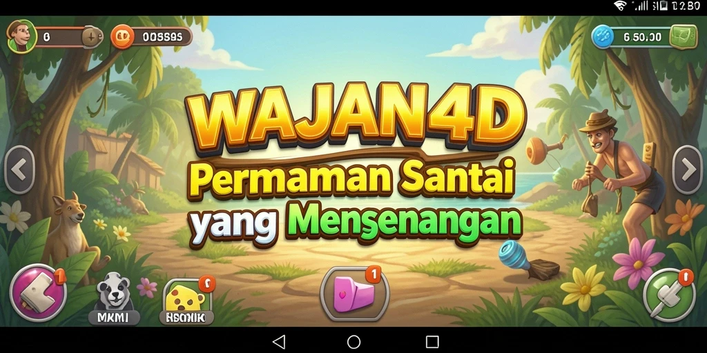 Tampilan gameplay seru dan menghibur dari WAJAN4D.