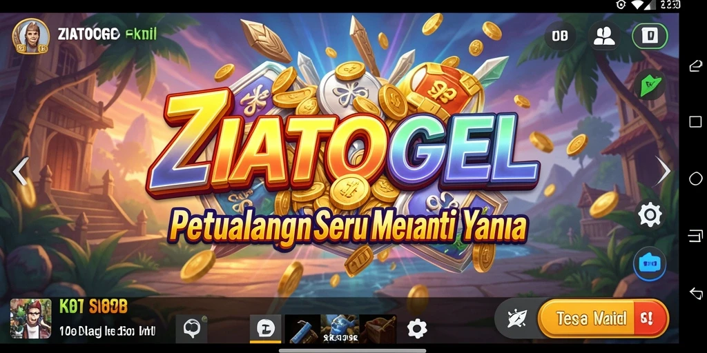 Tampilan menarik dari gameplay petualangan ZIATOGEL.